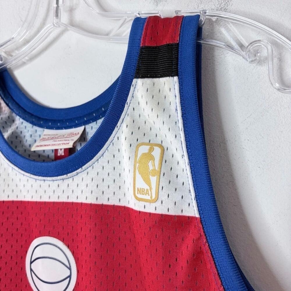 Washington Bullets Ben Wallace #30 Mitchell & Ness 1996/97 NBA Jersey Size M - Picture 5 of 10